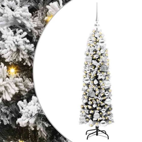 С изкуствено коледно дърво с 150 LED светодиода Зелен 120 cm