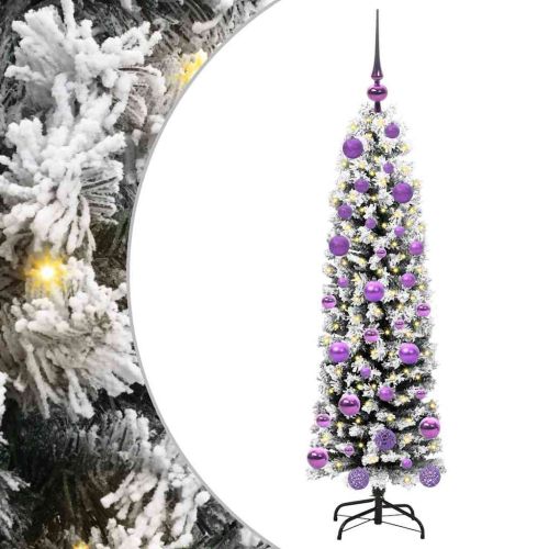 С изкуствено коледно дърво с 150 LED светодиода Зелен 120 cm