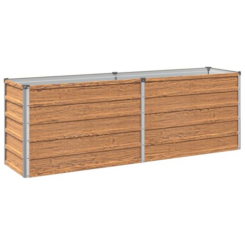 Вдигната леха за градина Дървен кафяв 160 x 40 x 55 см