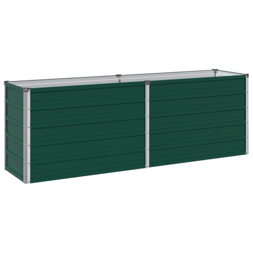 Вдигната леха за градина Зелено 160 x 40 x 55 см
