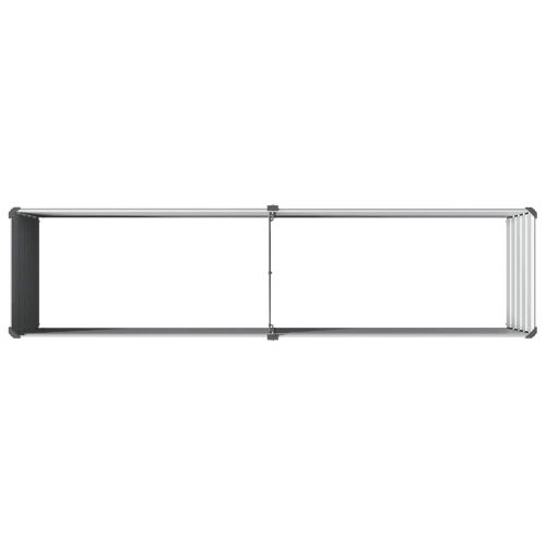 Вдигната леха за градина Сиво 160 x 40 x 55 см