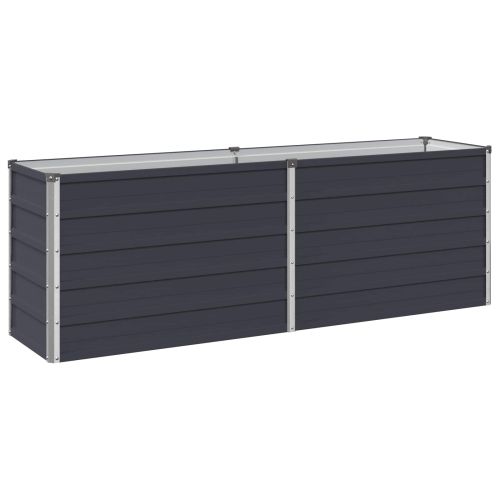 Вдигната леха за градина Антрацит 160 x 40 x 55 см