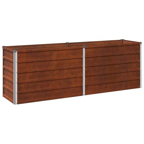 Вдигната леха за градина Ръждясало 160 x 40 x 55 см картон