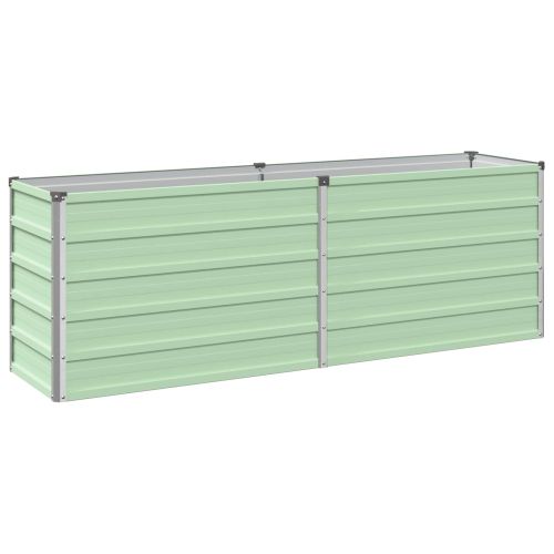 Вдигната леха за градина Пастелно зелено 160 x 40 x 55 см