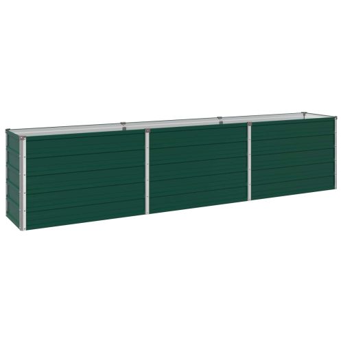 Вдигната леха за градина Зелено 240 x 40 x 55 см
