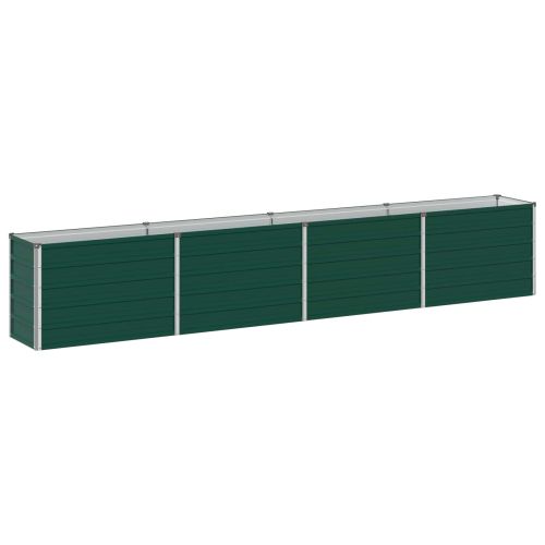 Вдигната леха за градина Зелено 320 x 40 x 55 см