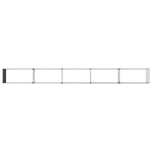 Вдигната леха за градина Черно 400 x 40 x 55 см