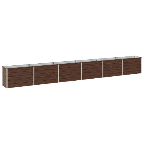 Вдигната леха за градина Черно 480 x 40 x 55 см