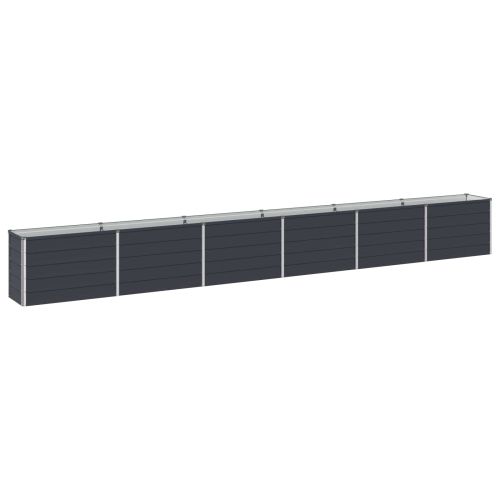 Вдигната леха за градина Антрацит 480 x 40 x 55 см