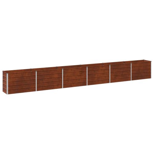 Вдигната леха за градина Ръждясало 480 x 40 x 55 см картон