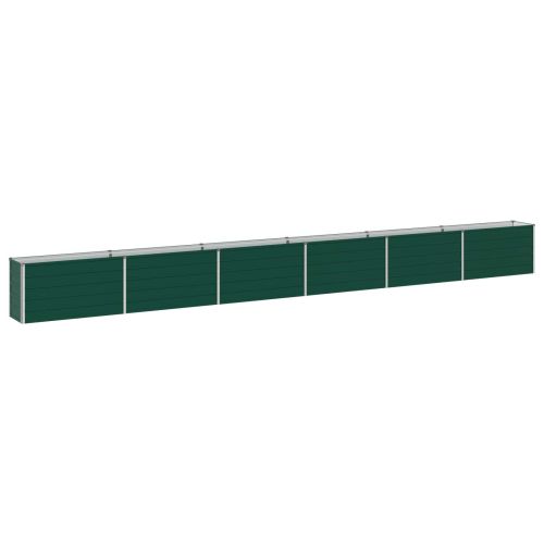 Вдигната леха за градина Зелено 600 x 40 x 55 см