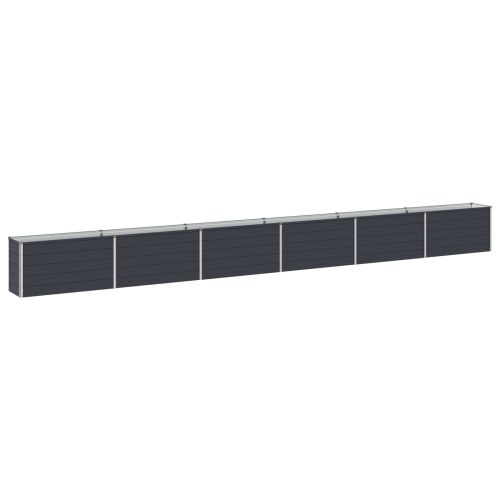 Вдигната леха за градина Антрацит 600 x 40 x 55 см
