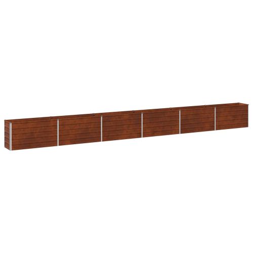 Вдигната леха за градина Ръждясало 600 x 40 x 55 см картон