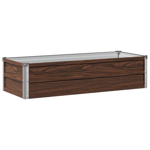 Вдигната леха за градина Черно 100 x 40 x 24 см