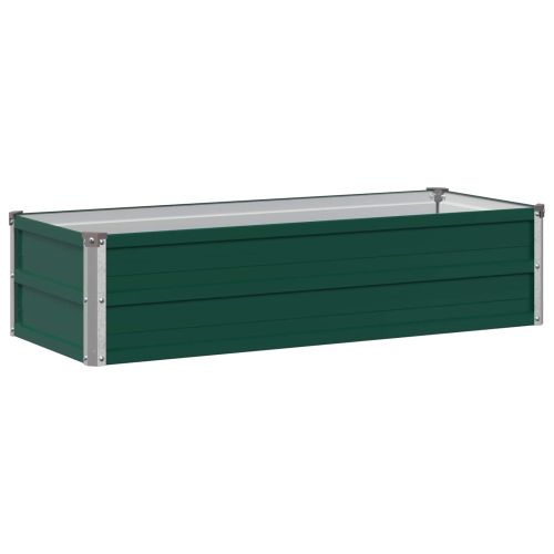 Вдигната леха за градина Зелено 100 x 40 x 24 см