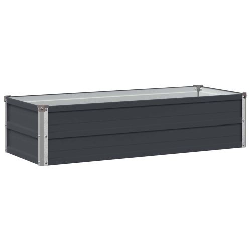 Вдигната леха за градина Антрацит 100 x 40 x 24 см