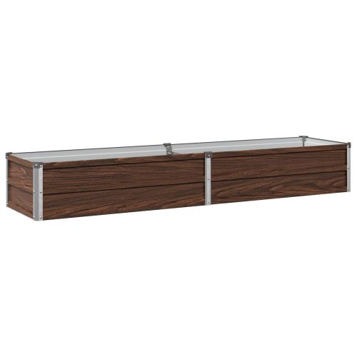Вдигната леха за градина Черно 160 x 40 x 24 см