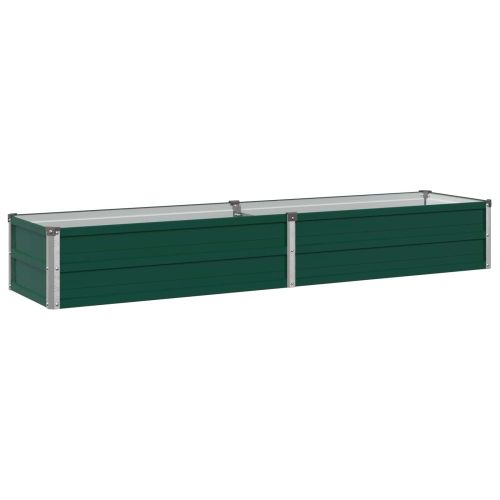 Вдигната леха за градина Зелено 160 x 40 x 24 см