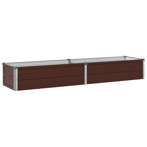 Вдигната леха за градина Кафяво 160 x 40 x 24 см