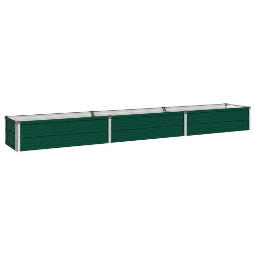 Вдигната леха за градина Зелено 240 x 40 x 24 см