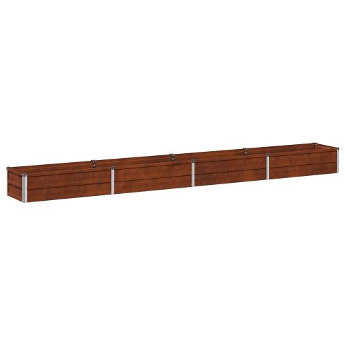 Вдигната леха за градина Ръждясало 320 x 40 x 24 см картон