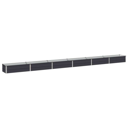 Вдигната леха за градина Антрацит 480 x 40 x 24 см