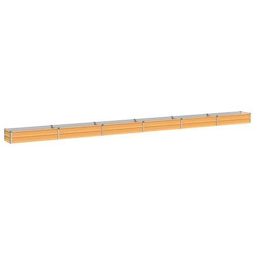 Вдигната леха за градина Натурално 600 x 40 x 24 см
