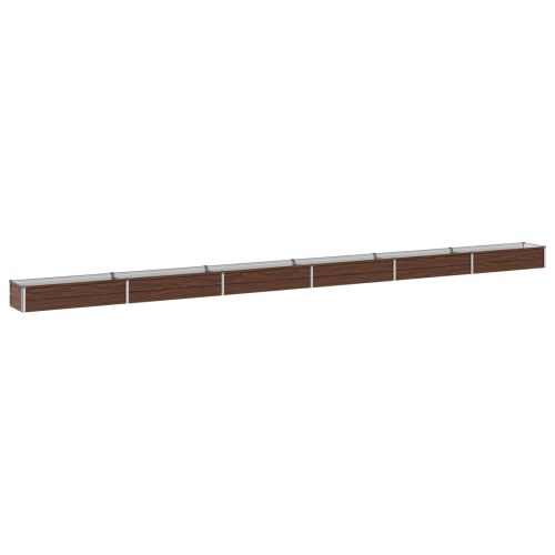 Вдигната леха за градина Черно 600 x 40 x 24 см