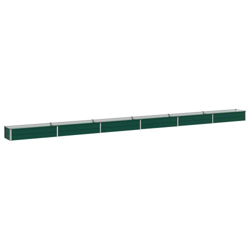 Вдигната леха за градина Зелено 600 x 40 x 24 см