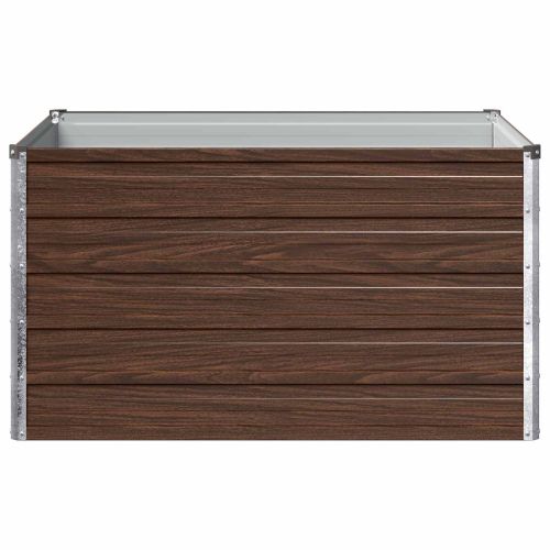 Вдигната леха за градина Черно 100 x 80 x 55 см
