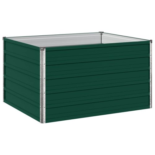 Вдигната леха за градина Зелено 100 x 80 x 55 см