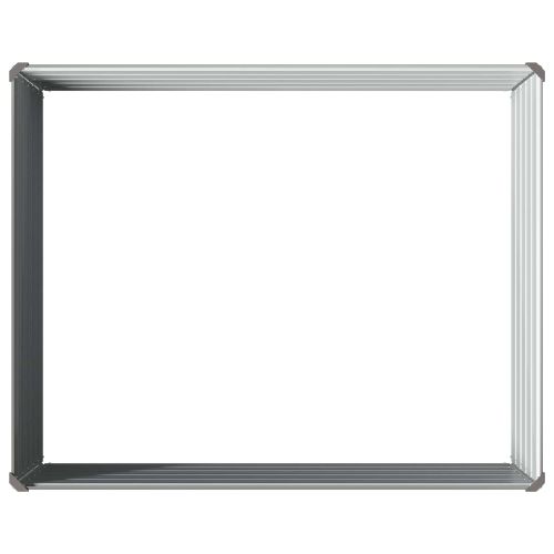 Вдигната леха за градина Сиво 100 x 80 x 55 см