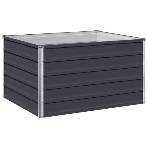 Вдигната леха за градина Антрацит 100 x 80 x 55 см