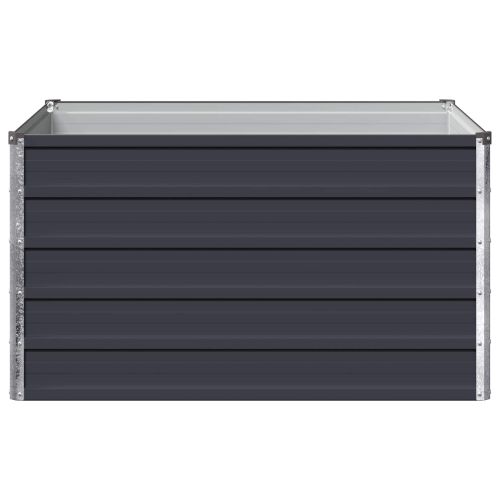 Вдигната леха за градина Антрацит 100 x 80 x 55 см