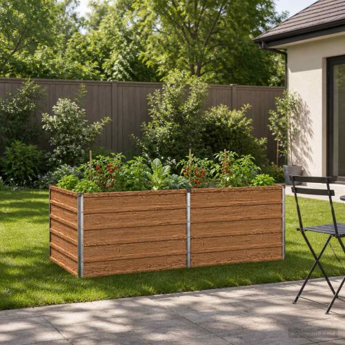 Вдигната леха за градина Дървен кафяв 160 x 80 x 55 см