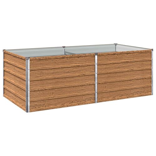 Вдигната леха за градина Дървен кафяв 160 x 80 x 55 см