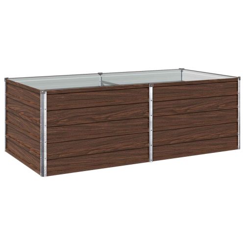 Вдигната леха за градина Черно 160 x 80 x 55 см