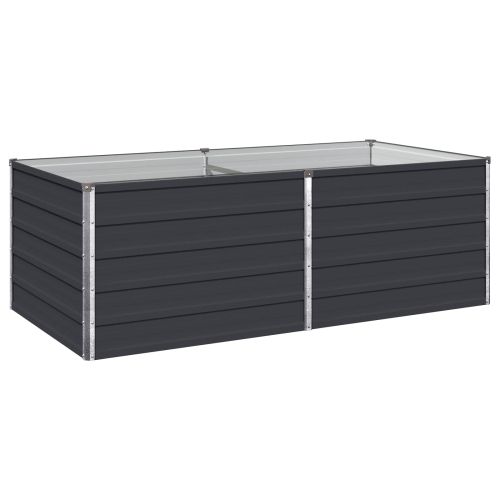 Вдигната леха за градина Антрацит 160 x 80 x 55 см