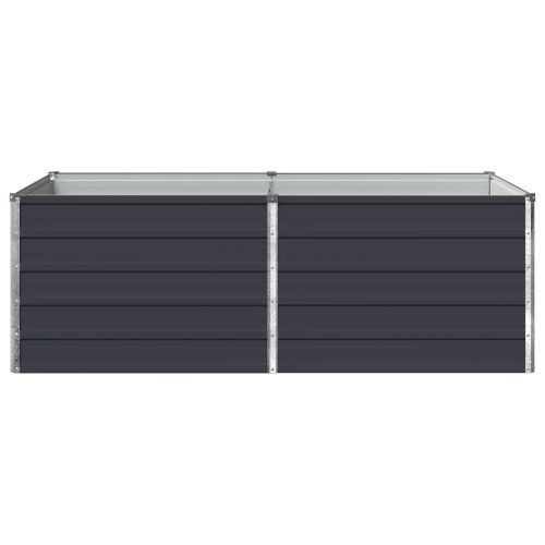 Вдигната леха за градина Антрацит 160 x 80 x 55 см