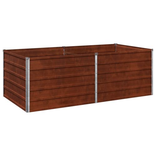 Вдигната леха за градина Ръждясало 160 x 80 x 55 см картон
