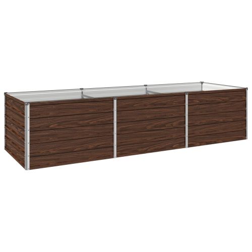Вдигната леха за градина Черно 240 x 80 x 55 см
