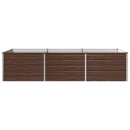 Вдигната леха за градина Черно 240 x 80 x 55 см