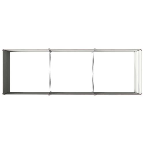 Вдигната леха за градина Черно 240 x 80 x 55 см