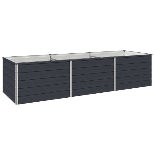Вдигната леха за градина Антрацит 240 x 80 x 55 см