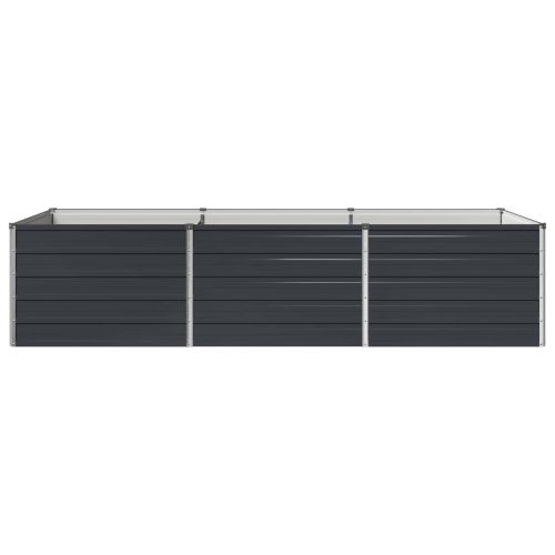 Вдигната леха за градина Антрацит 240 x 80 x 55 см