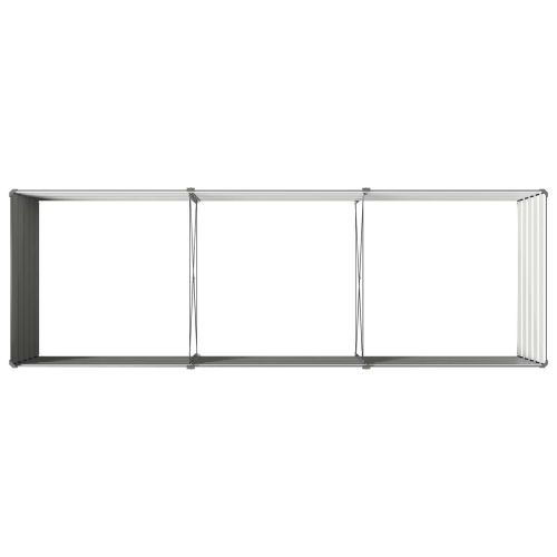Вдигната леха за градина Антрацит 240 x 80 x 55 см