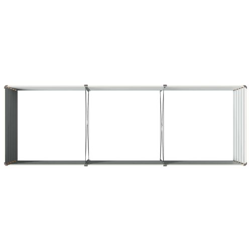Вдигната леха за градина Слонова кост 240 x 80 x 55 см