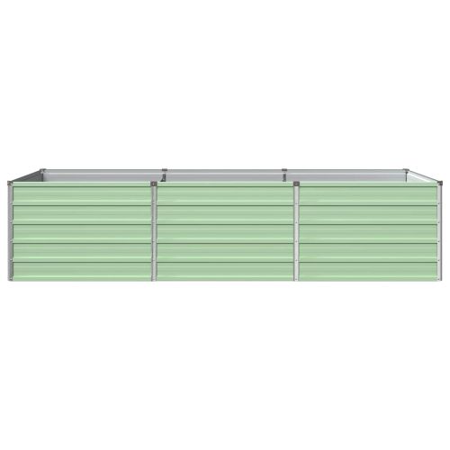 Вдигната леха за градина Пастелно зелено 240 x 80 x 55 см