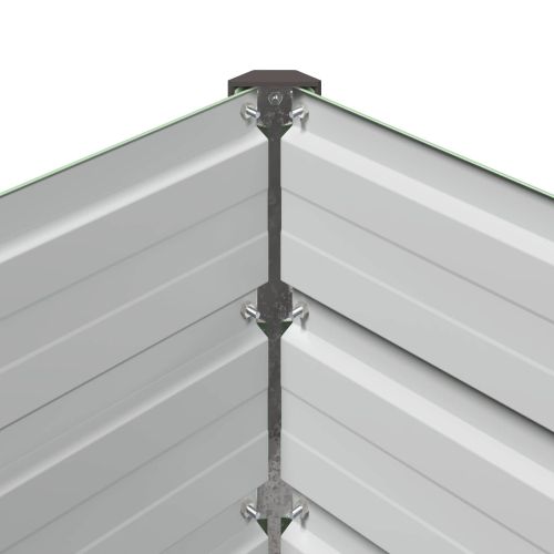 Вдигната леха за градина Пастелно зелено 240 x 80 x 55 см