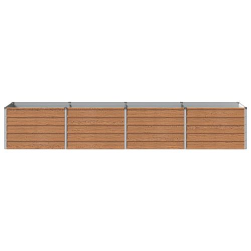 Вдигната леха за градина Дървен кафяв 320 x 80 x 55 см